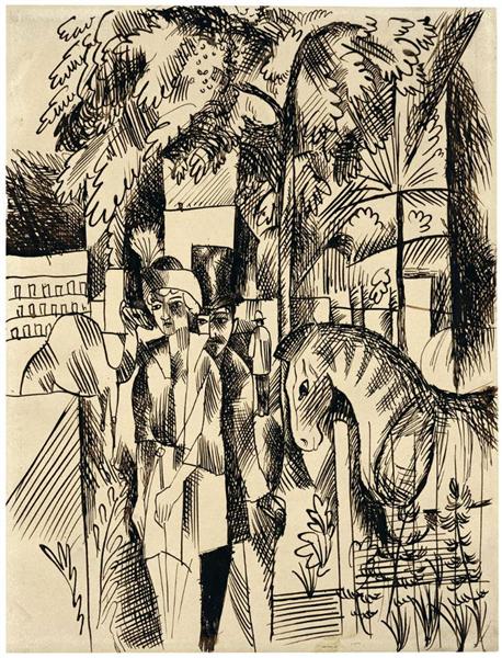 No jardim zoológico - 1914