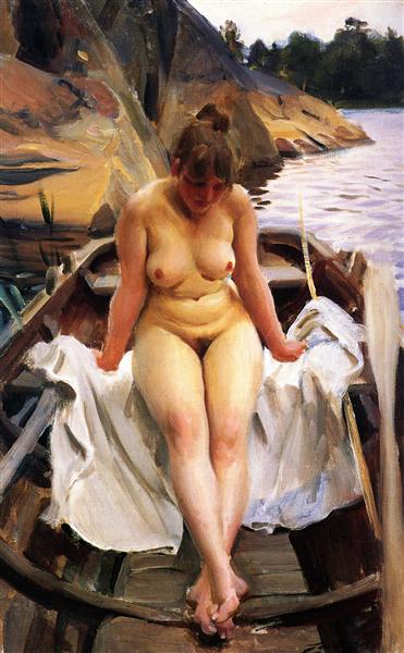 In Werner's Rowing Boat - 1917