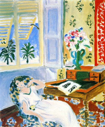 Intérieur à Nice une Sieste 1922 