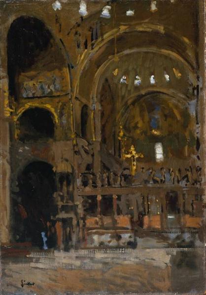 Interior de San Marcos - Veneza - 1896