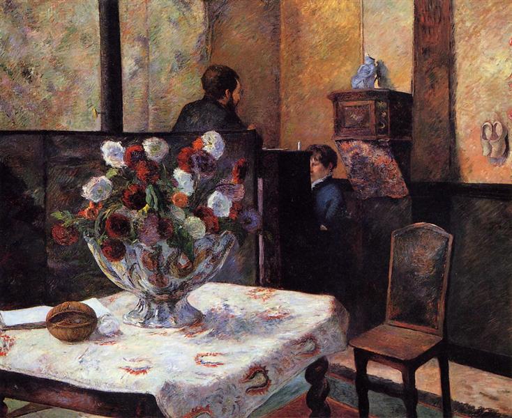 Intérieur de la maison du peintre - Rue Ccel - 1881