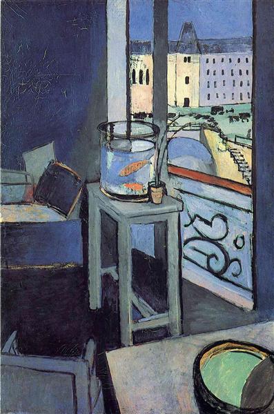 Interior with a Bowl of Goldfish 1914 