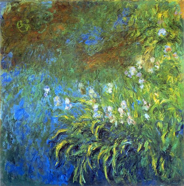 Iris in the pond of sea roses - 1917