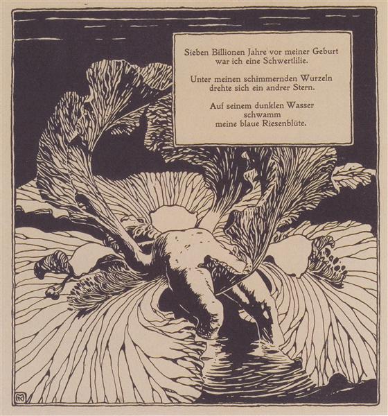 Iris. Illustration of a poem by Arno Holz. - 1898