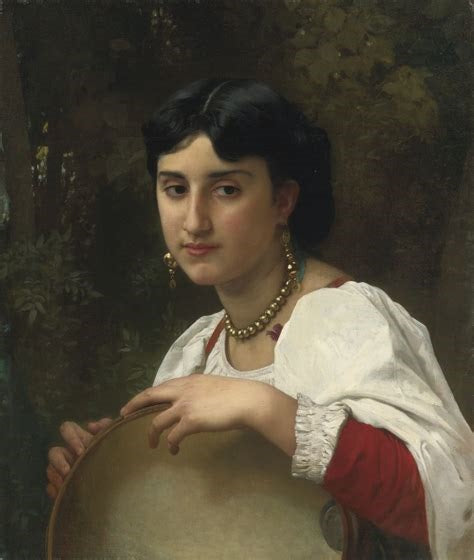 Mujer Italiana Con Pandereta - 1869