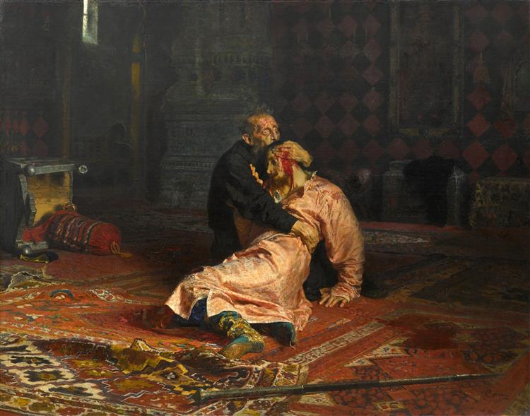 Ivan the Terrible and his son Ivan the 16th of November - 1581 - 1885