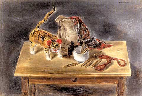 Japanese toy tiger and foreign objects - 1932