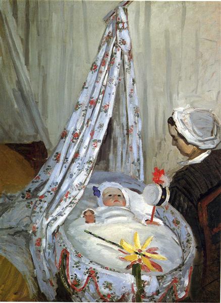 Jean Monet i spjälsängen - 1867