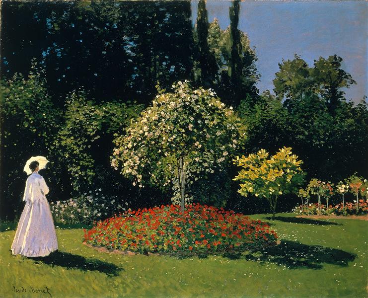 Jeanne -Marguerite Lecadre dans le jardin - 1866