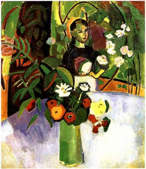 Juana com Flores - 1907