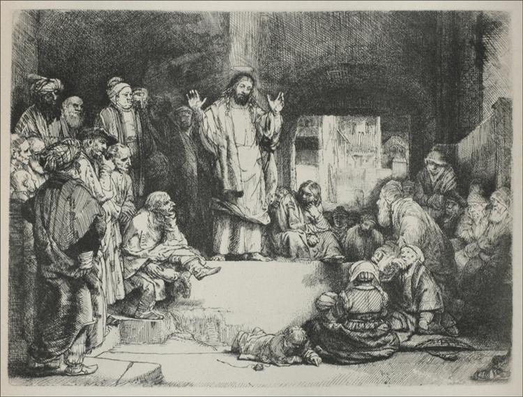 Jesus Preaching Called La Tombe - 1652