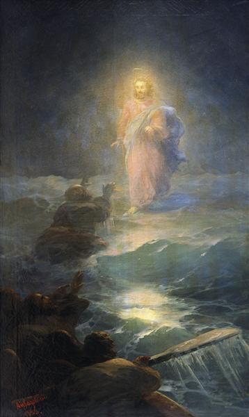 Jesus walks on water - 1888