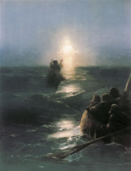 Jesus går på vandet - 1888