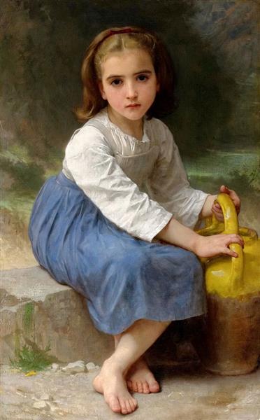 Young girl with a jug - 1885