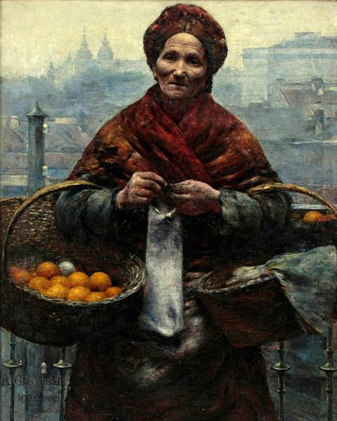 Femme juive vendant des oranges - 1881,