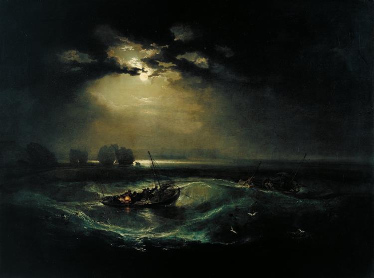 Fishermen at sea