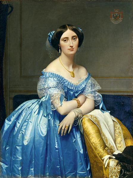 Portrett av Princess of Broglie - 1853