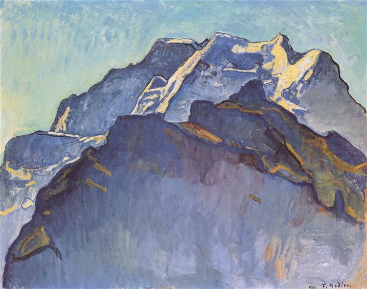 Jungfrau und Schwarzamon Massif - 1911