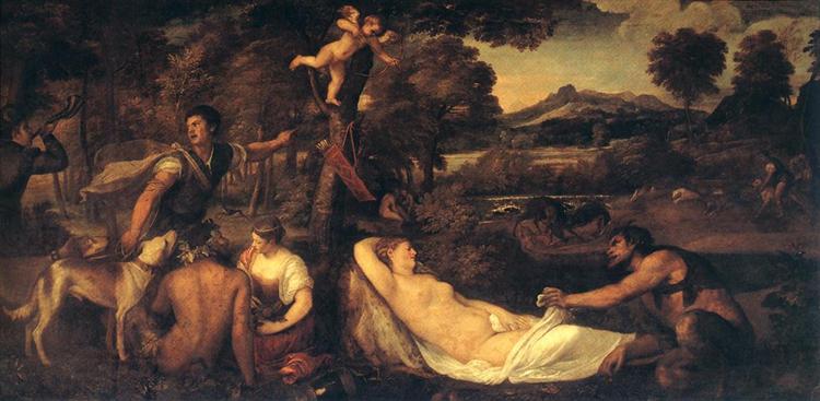 Jupiter and Antiope (Brown Venus) - 1542