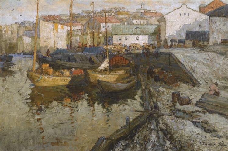 Eftermiddag i havnen - 1915