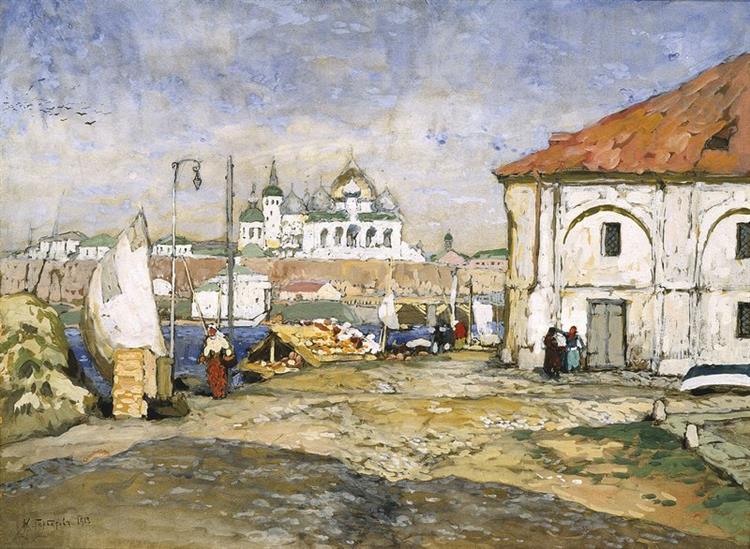 Port i en gammel by - 1913