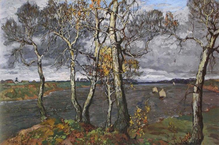 Paisaje Con Río - 1917