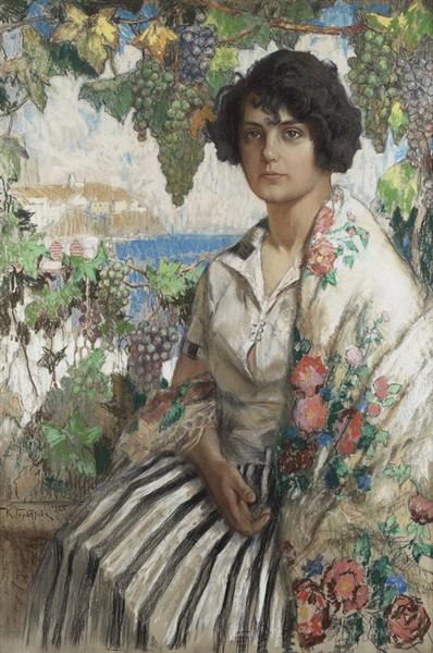 Retrato De Una Mujer Joven - 1925