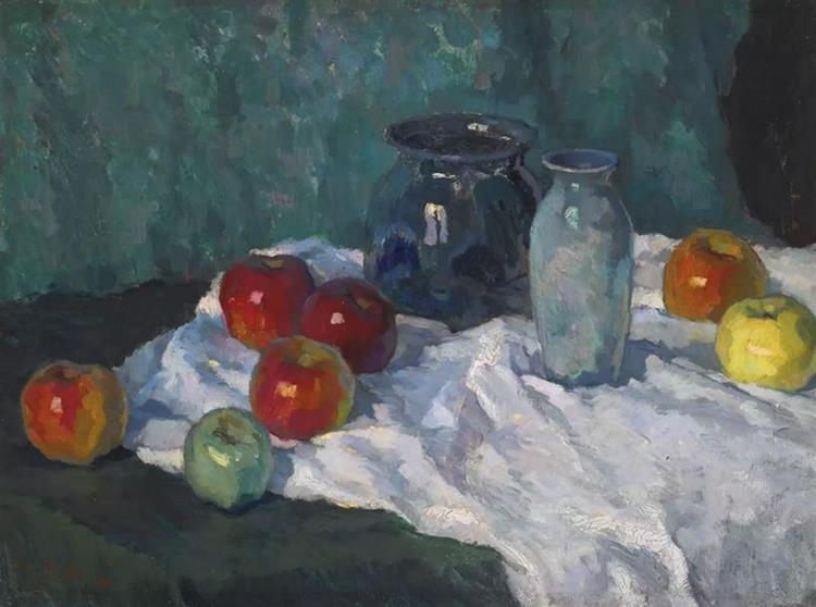 Naturaleza Muerta Con Manzanas - 1913