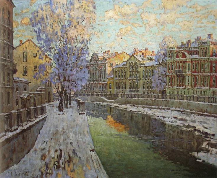 Griboedov -kanalen i St. Petersburg - 1919