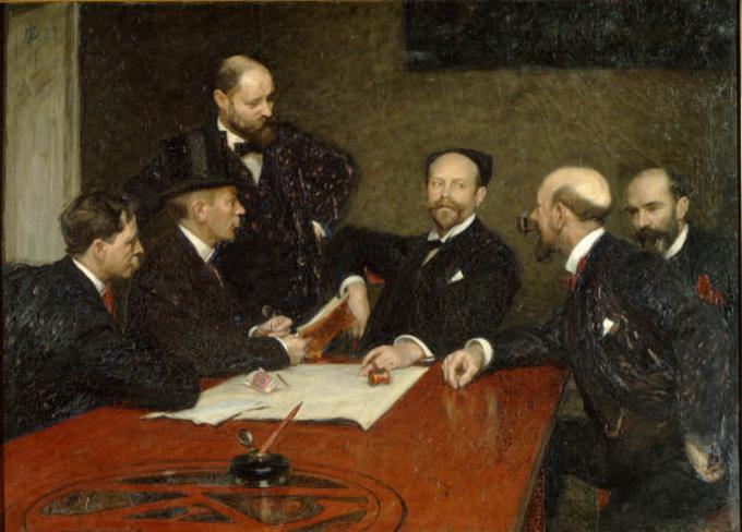 O Conselho da Sociedade de Artistas - 1903