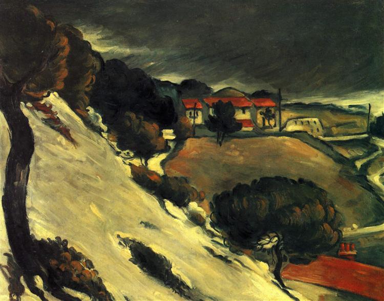 L'Estaque unter dem Schnee - 1870