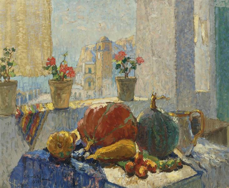 Still Life Next to the window - Capri - 1930