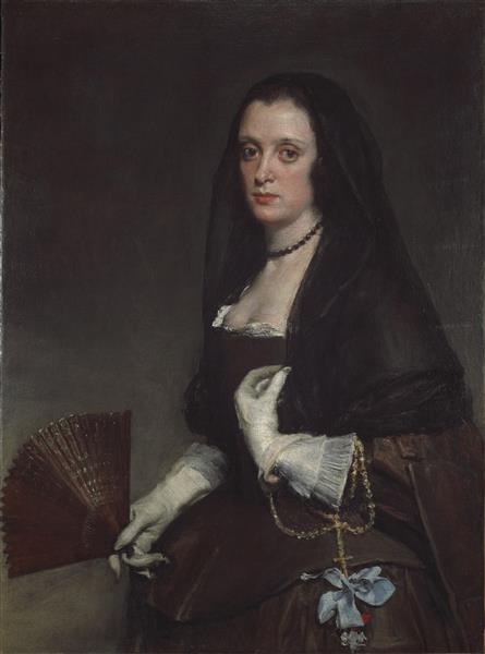 The Lady with the Fan - 1640