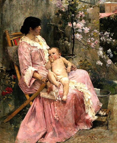 The young mother - 1889