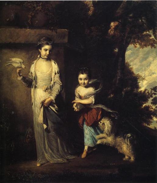 Damer Amabel och Mary Jemima Yorke - 1760