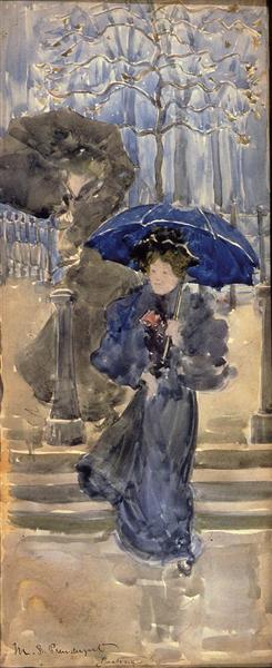 Ladies in the rain - 1894