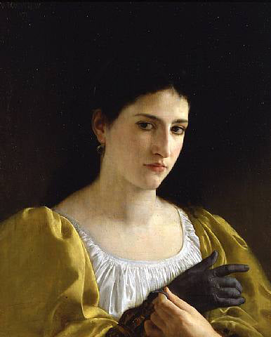 Dame mit Handschuh - 1870