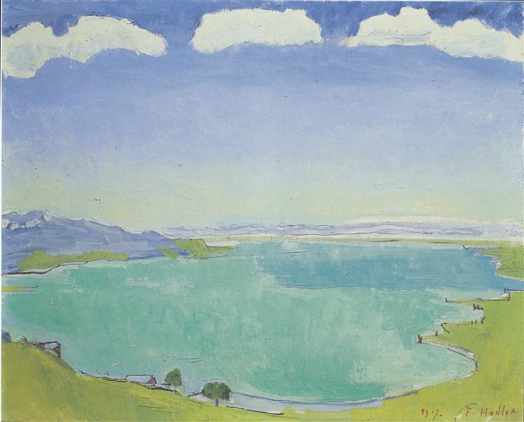 Lago Leman från Caux - 1917