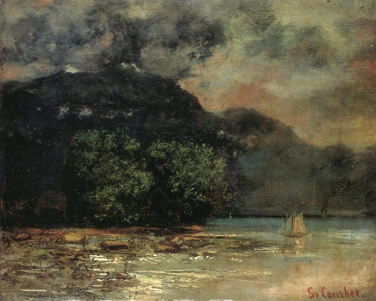 O lago Gin antes da tempestade - 1877