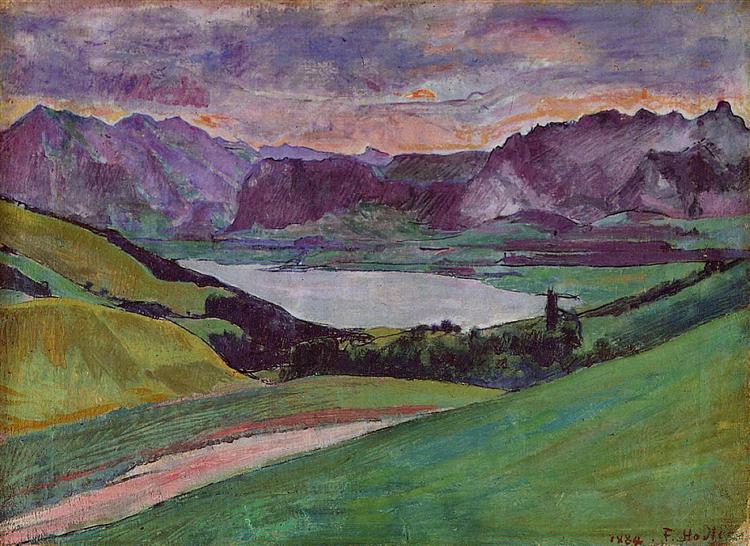 Lacul Thun - 1884