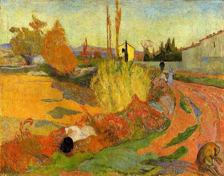 Landschaft in Arles - 1888