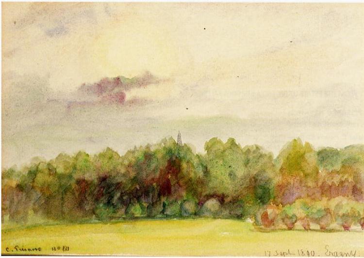 Paisaje En Eragny - 1890