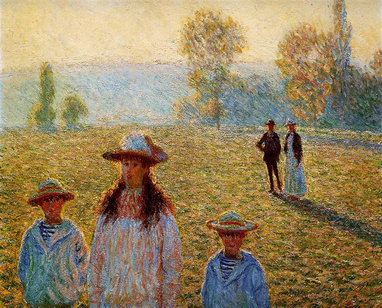 Landskab i Giverny - 1888