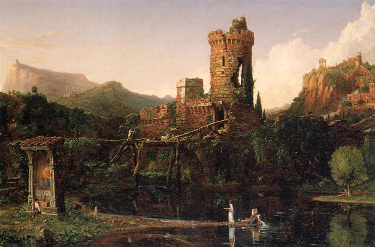 Composition du paysage du paysage italien - 1832