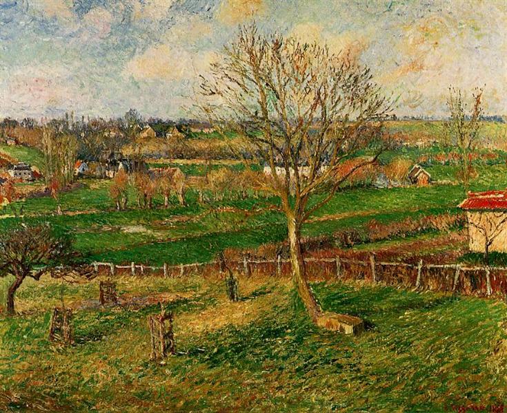 Paisagem - Campos - Eragny - 1885