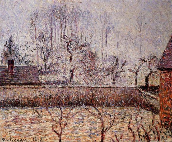 Paysage - Frost et brouillard - Eragny - 1892