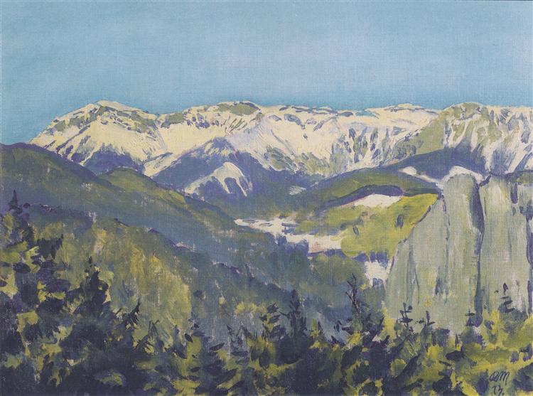 Landschaft im Semmering - 1913