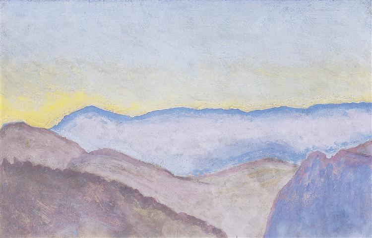 Krajobraz w Semmering with Rax Views - 1913