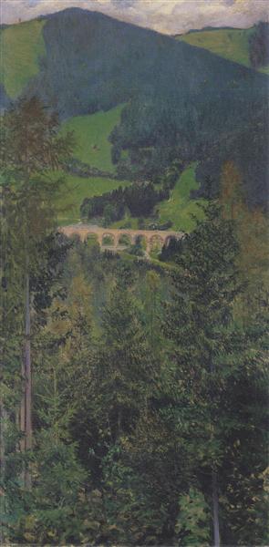 Landscape in Semmering - 1907