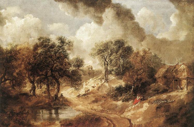 Landschaft in Suffolk - 1750